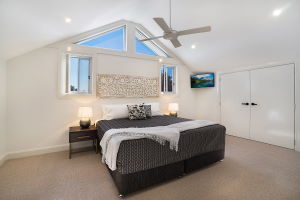 The Second Bedroom at James Street Morpeth Three Bedroom Townhouse.